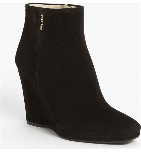 nordstrom prada boot|Prada 55 leather ankle boots.